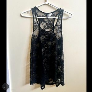 NWOT H&M Sleeveless Floral Lace Embroidery Tank Top